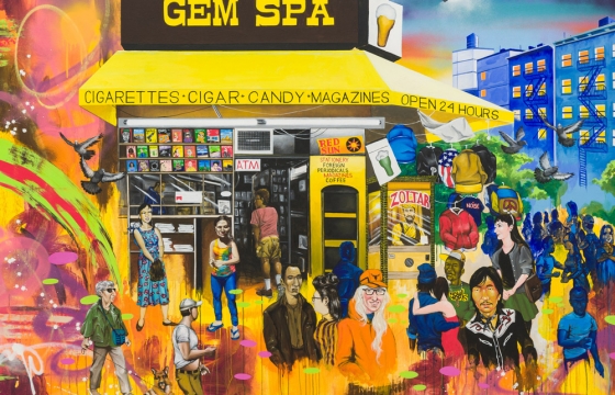 Juxtapoz Magazine - Chris « Daze » Ellis « Pluie d'orchidées dans le métro » @ PPOW Gallery, New York