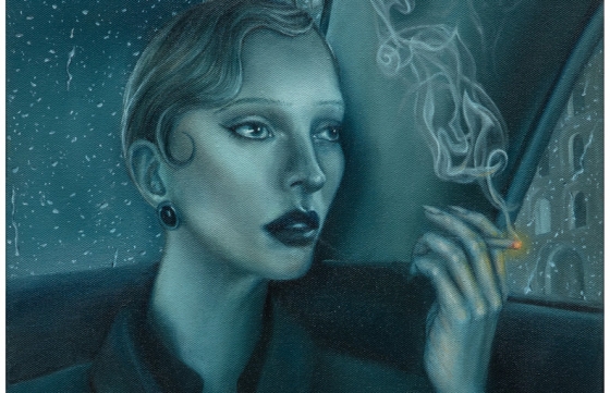 Juxtapoz Magazine - Sophia Huitema "Bleu de Prusse" @ Harper's Apartment